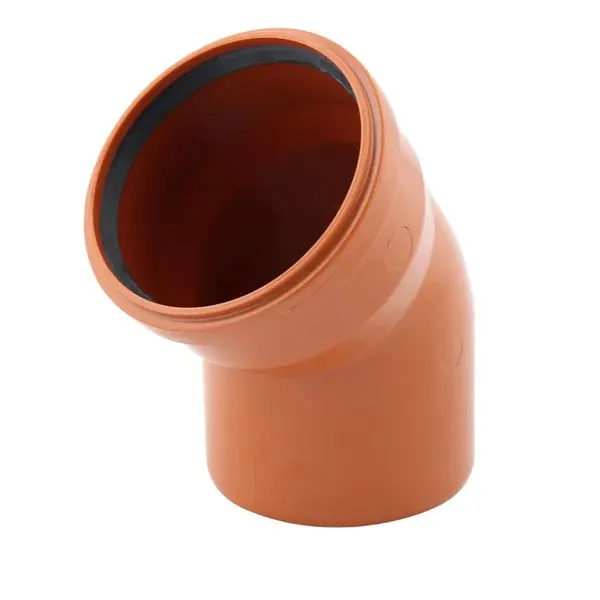 Cot canalizare din PVC la unghi de 15 grade D110