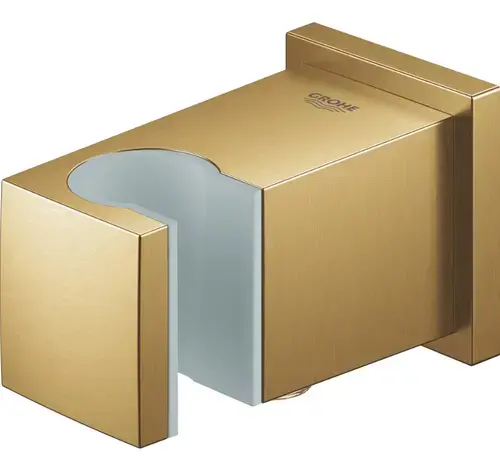 Cot de iesire Grohe Euphoria Cube 26370GN0, 1/2'', universal, filet tata, suport, mat, Auriu