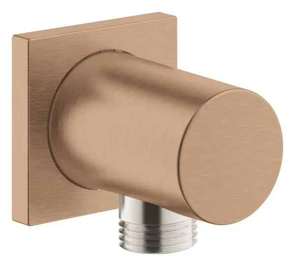 Cot de iesire Grohe Rainshower, 1/2", protectie anti-reflux, brushed warm sunset, cupru mat
