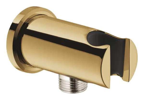 Cot de iesire Grohe, Rainshower Wall Union w/Holder, montare pe perete, universal, filet tata, suport, cool sunrise, auriu lucios