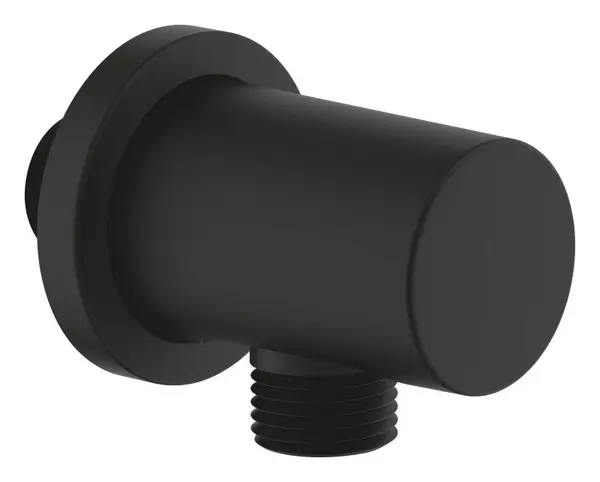 Cot iesire dus Grohe Rainshower 22118KF0, universal, 1/2 inch x 1/2 inch, 1 iesire, anti-reflux, mat, Negru