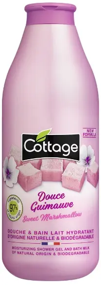 Cottage Gel de duș și spumă de baie Sweet Marshmallow, 750 ml