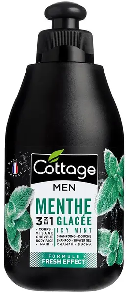 Cottage Men Gel de duș 3 în 1 Icy Mint Fresh, 250 ml