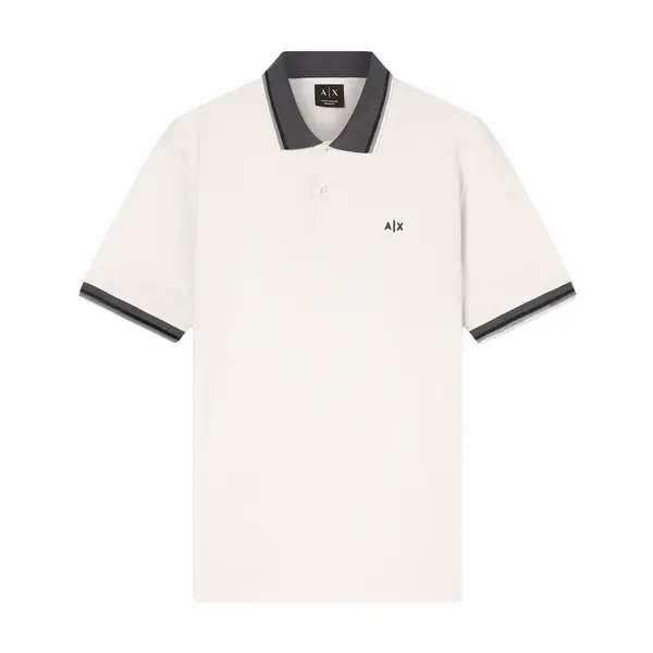 Cotton polo shirt cream L