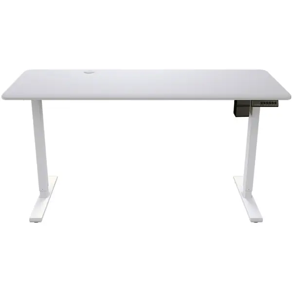 Cougar Birou gaming Cougar Royal Elite 150, Design pentru aranjarea cablurilor, Sistem de ridicare stabil si fiabil, Alb