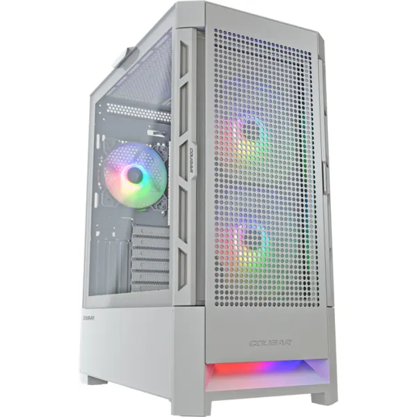 Cougar Carcasa Cougar AIRFACE RGB, Mid Tower, Tempered glass, Alb