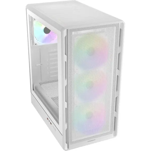COUGAR GAMING Carcasa Cougar Airface Pure Pro, iluminare RGB, Middle Tower, Fara sursa, Alb