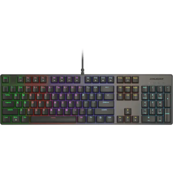 Cougar Tastatura cu fir COUGAR GAMING ULTIMUS EX, RGB LED, USB-A, Optic, Gaming, Negru, CGR-WM1MB-ULE