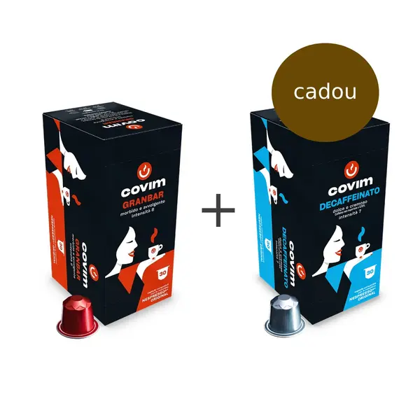 Covim Granbar capsule compatibile Nespresso 30 buc si Cadou