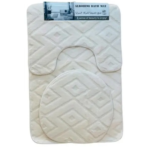 Covoare Anti-Alunecare Baie, 3 Bucati, Diverse Modele si Culori, Grunberg
