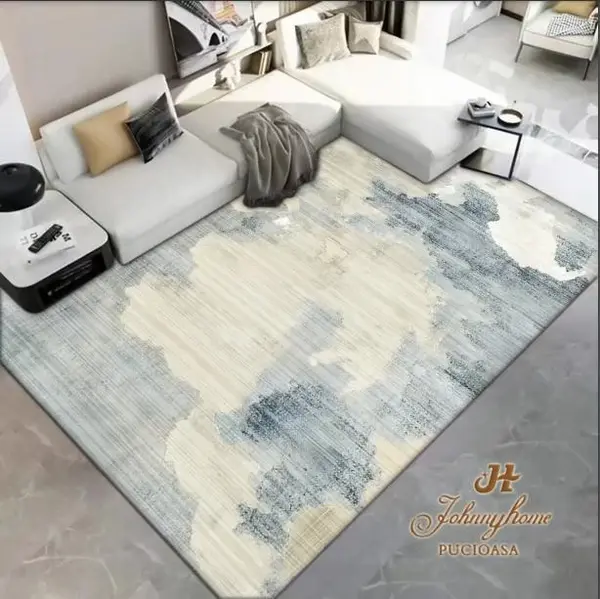 Covor 200x300cm pentru Dormitor si Living, Crem - Gri