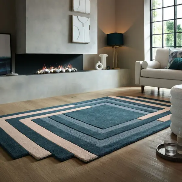 Covor Abstract Labyrinth Verde 120X180 cm, Flair Rugs
