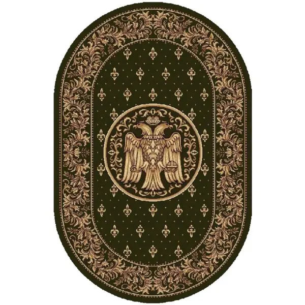 Covor Bisericesc Oval, 200 x 300 cm, Verde, Lotos 15032/210