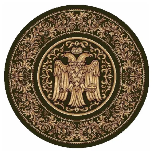 Covor Bisericesc Rotund, 100 x 100 cm, Verde, Lotos 15032/210