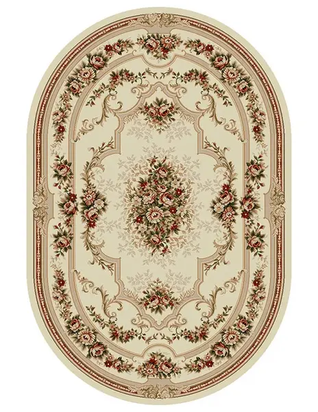 Covor Clasic Lotos Crem, 60x110 cm