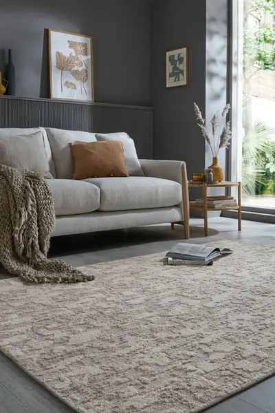 Covor Connely Washable Bej 194x290 cm, Flair Rugs