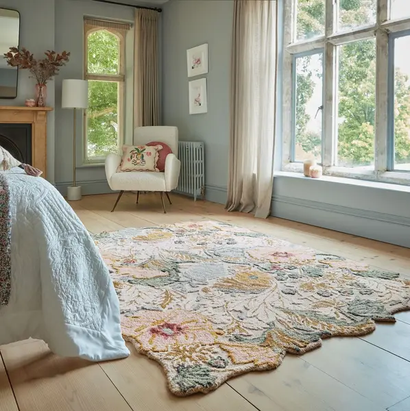 Covor Daphne Shaped Floral Roz 120x170 cm, Flair Rugs