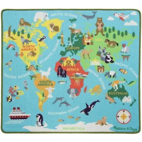 Covor de joaca Harta Lumii - Melissa & Doug