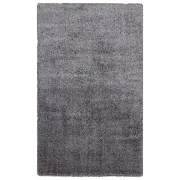 Covor de living / dormitor Maze Home Comfort Shaggy, Antiderapant, Gri, 80x150 cm