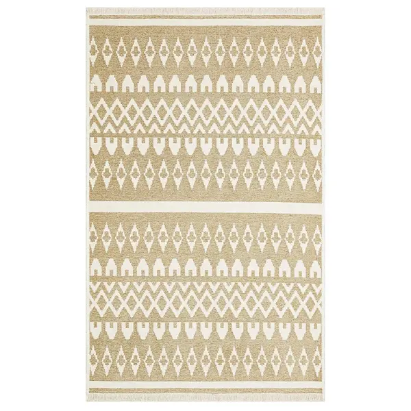 Covor de living / dormitor Maze Home Mondo Reversibil, Cream Beige 03 (diverse dimensiuni), 120x180 cm