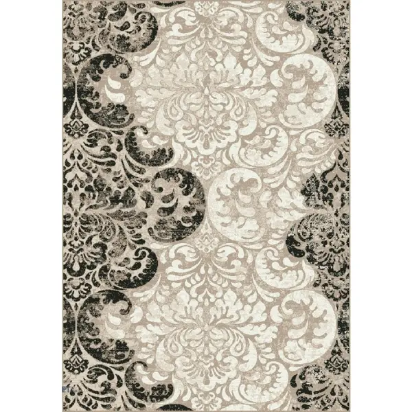 Covor Dreptunghiular, 160 x 230 cm, Crem / Maro, Model Cappuccino 16116