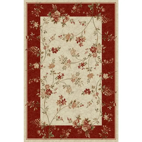 Covor Dreptunghiular, 160 x 230 cm, Crem/ Rosu, Lotos 551/120