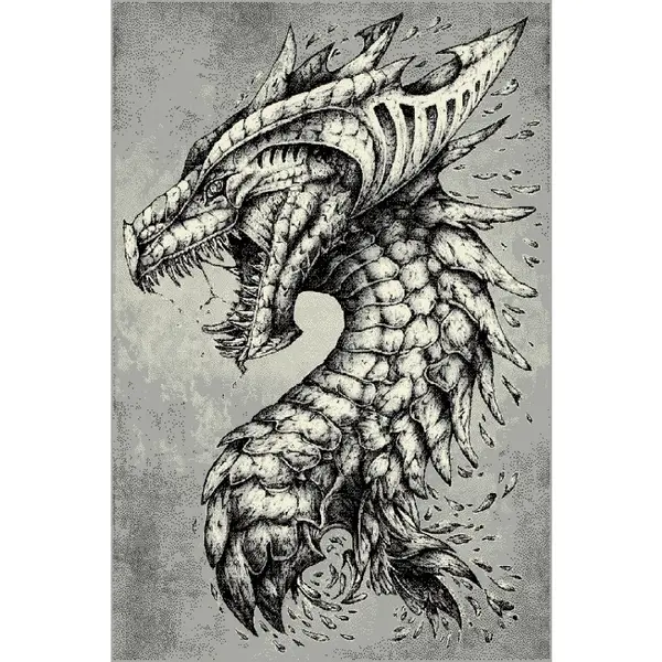 Covor Dreptunghiular, 200 x 300 cm, Gri, Kolibri Dragon 11611