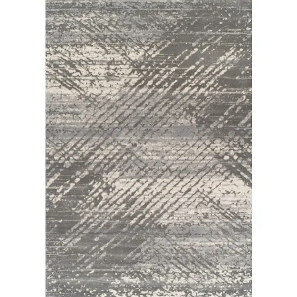 Covor Egiptean Dreptunghiular, 120 x 200 cm, Gri, Model Toscana 4E