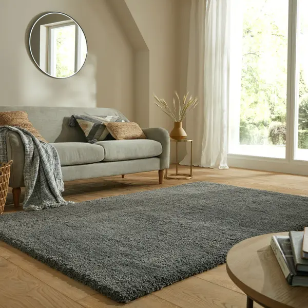 Covor Feather Soft CHARCOAL 200X290 cm, Flair Rugs