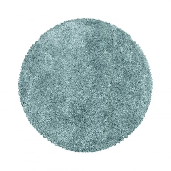 Covor Fluffy Albastru 160x160 cm