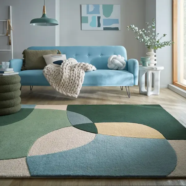 Covor Glow Verde 160x230 cm, Flair Rugs