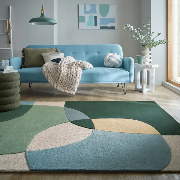 Covor Glow Verde 200x290 cm, Flair Rugs