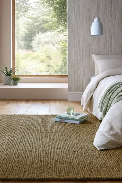 Covor Harris Boucle Wool Verde salvie 120x170 cm, Flair Rugs