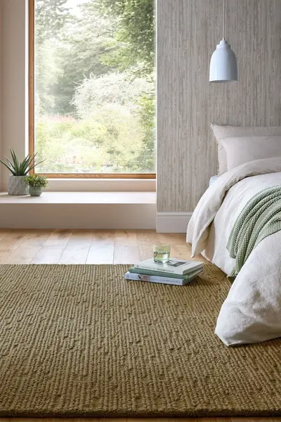 Covor Harris Boucle Wool Verde salvie 200x290 cm, Flair Rugs