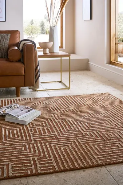 Covor Kylo Circular Knit Teracota 160x230 cm, Flair Rugs