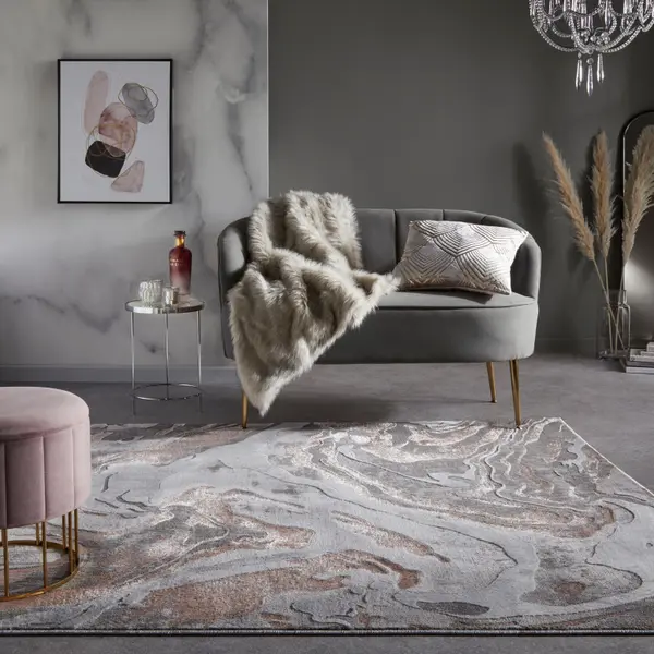 Covor Marbled Roz 80x150 cm, Flair Rugs
