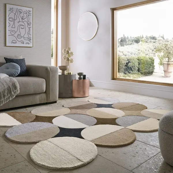 Covor Mia Ellipse Natural 160x230 cm, Flair Rugs