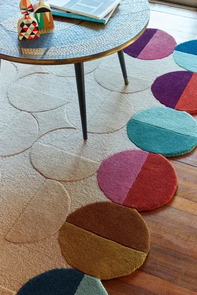 Covor Mia Textured Scallop Roz, Purple 160x230 cm, Flair Rugs