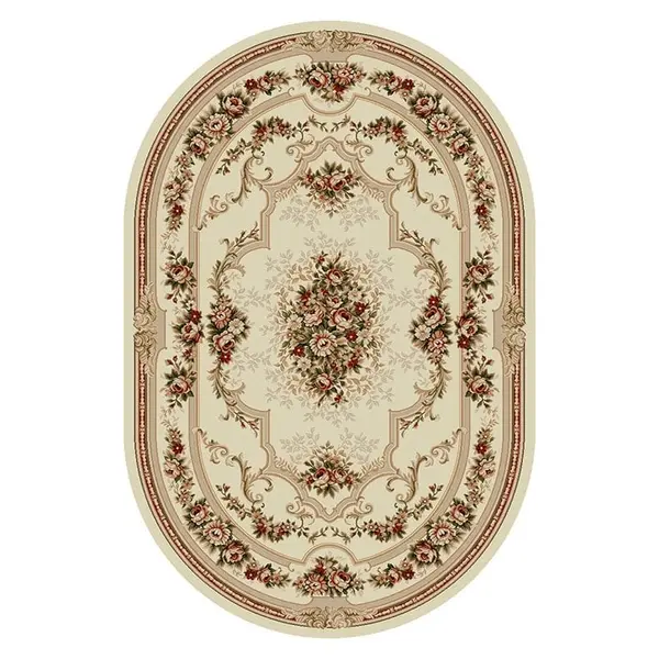 Covor Oval, 150 x 230 cm, Crem, Lotos Clasic 574-100