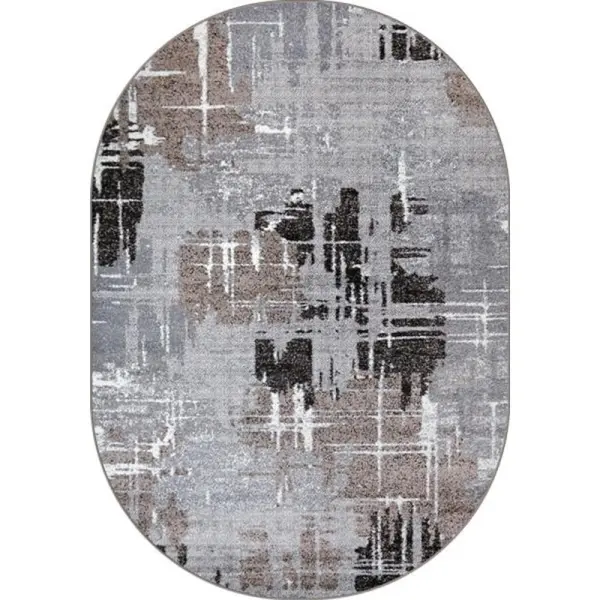 Covor Oval, 160 x 230 cm, Gri / Maro, Mira 24037/123