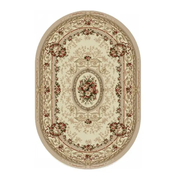 Covor Oval, 60 x 110 cm, Crem, Lotos 568/100