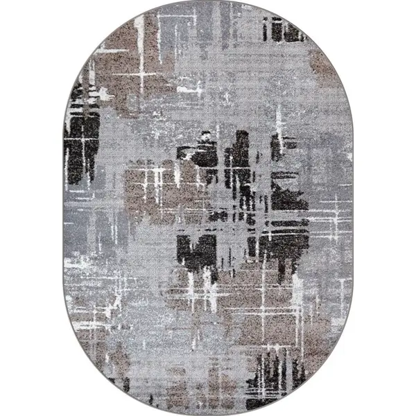 Covor Oval, 60 x 110 cm, Gri / Maro, Mira 24037/123
