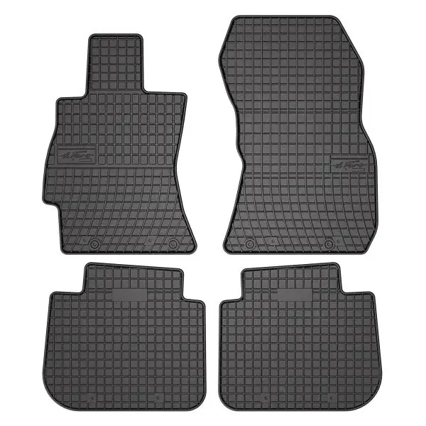 Covor podea FROGUM cauciuc, 4 buc. BASIC, fata spate, set, culoare neagra, potrivit SUBARU FORESTER, IMPREZA, LEGACY IV 09.03-, Liftback Station wagon SUV