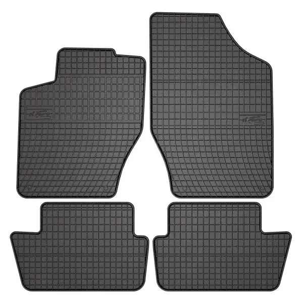 Covor podea FROGUM cauciuc, 4 buc. BASIC, fata spate, set, culoare neagra, potrivit PEUGEOT 307, 307 KOMBI, 308, 308 I, 308 II 08.00-06.21, Hatchback