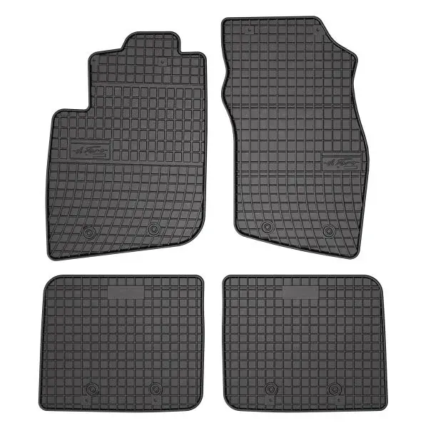Covor podea FROGUM cauciuc, 4 buc. BASIC, fata spate, set, culoare neagra, potrivit VOLVO S40 I, V40 07.95-06.04, Saloon Station wagon