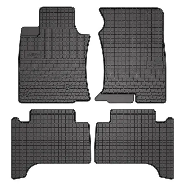 Covor podea FROGUM cauciuc, 4 buc. BASIC, fata spate, set, culoare neagra, potrivit TOYOTA LAND CRUISER PRADO 09.02-, SUV