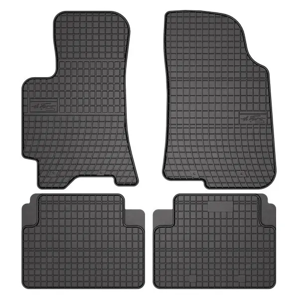 Covor podea FROGUM cauciuc, 4 buc. BASIC, fata spate, set, culoare neagra, potrivit DAEWOO LANOS 02.97-, Saloon Van