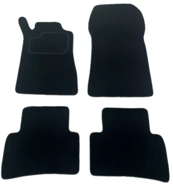 Covor podea MAMMOOTH Velours, 4 buc., fata spate, set, culoare neagra, potrivit MERCEDES C (W202) 03.93-05.00, Saloon