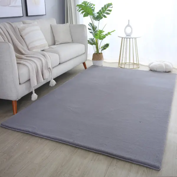 Covor Pouffy V1 Gri 120 x 170cm