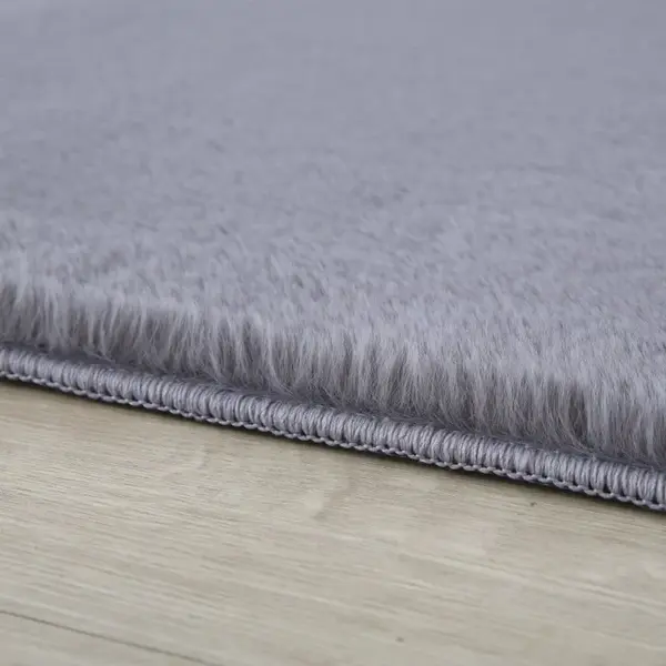 Covor Pouffy V1 Gri 200 x 200cm